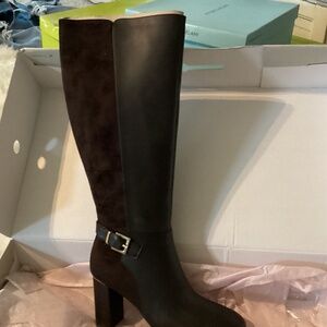 New leather/suede dress boots